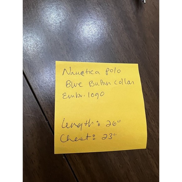 VTG Nautica Men's Sz XL Blue Classic Fit Polo Shirt Collared Embroidery Logo - Picture 7 of 7